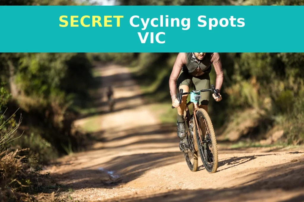 A man riding a bike down a dirt road