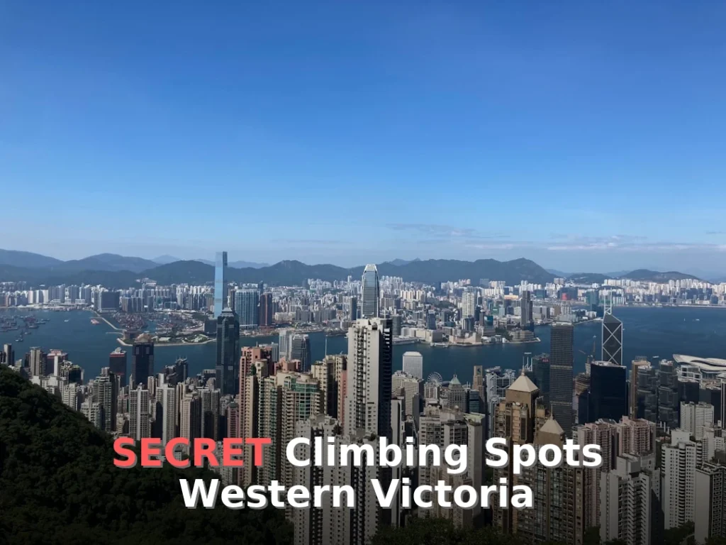 Victoria Peak with a body of water in the background