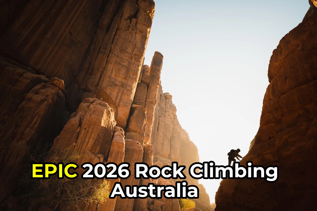 a man climbing up the side of a mountain