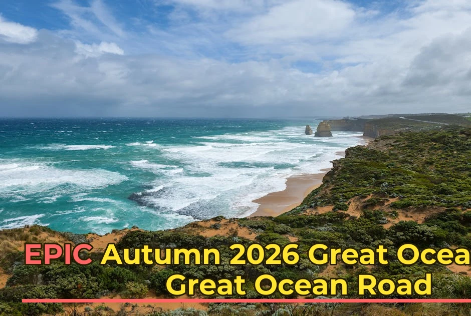 Beautiful coastal landscape along the Great Ocean Road in Victoria, Australia.